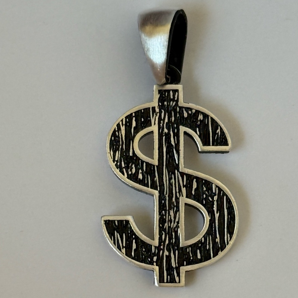 $ pendant 925 sterling silver Unisex